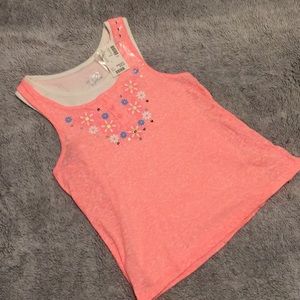 Justice- girls glam tank top with inner shell
